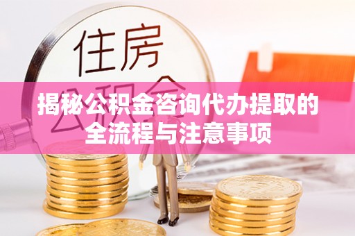 华安揭秘公积金咨询代办提取的全流程与注意事项