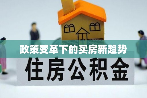 华安政策变革下的买房新趋势