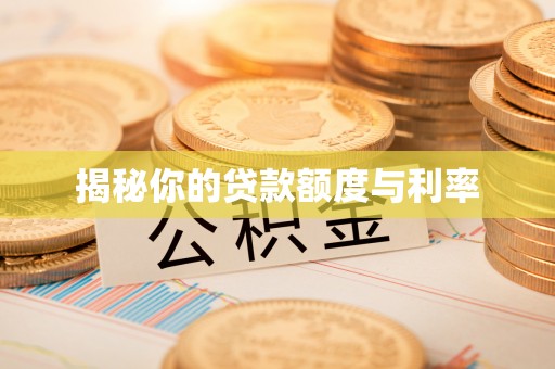 华安揭秘你的贷款额度与利率