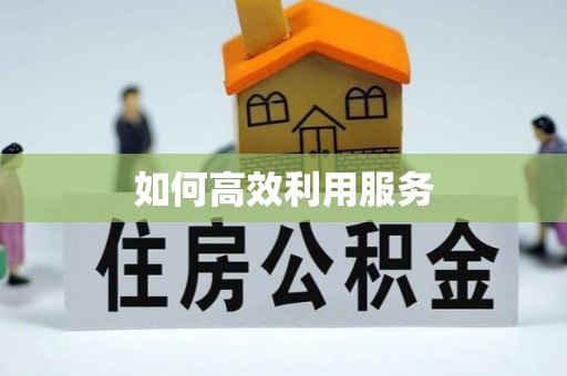 华安如何高效利用服务