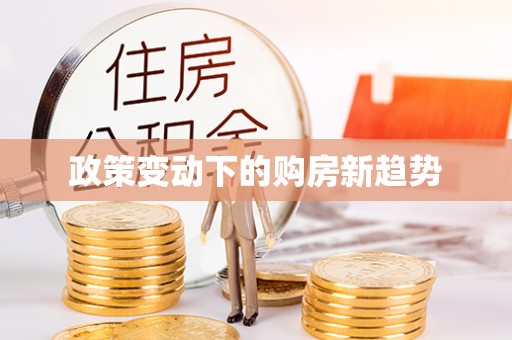 华安政策变动下的购房新趋势